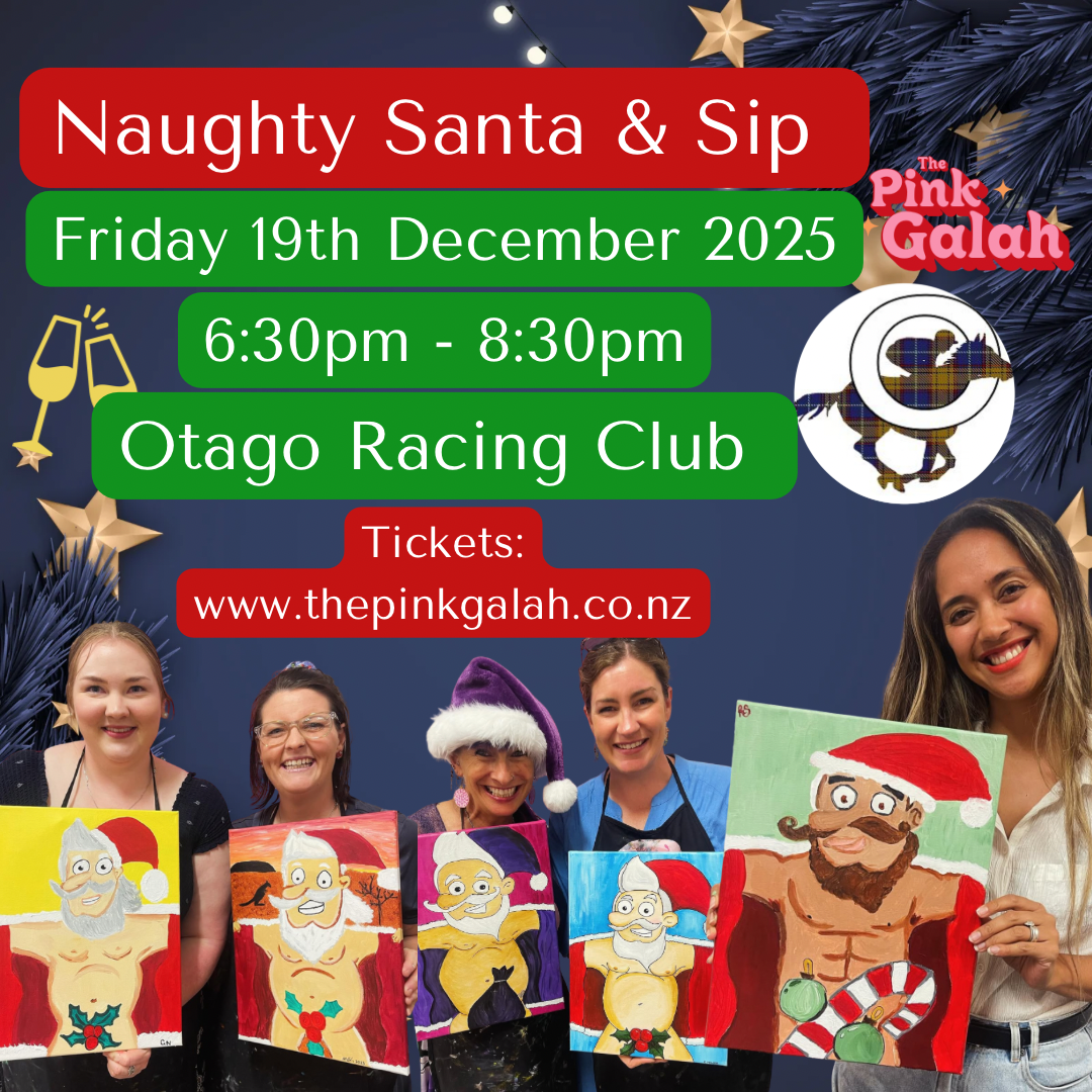 Naughty Santa & Sip @ Otago Racing Club!
