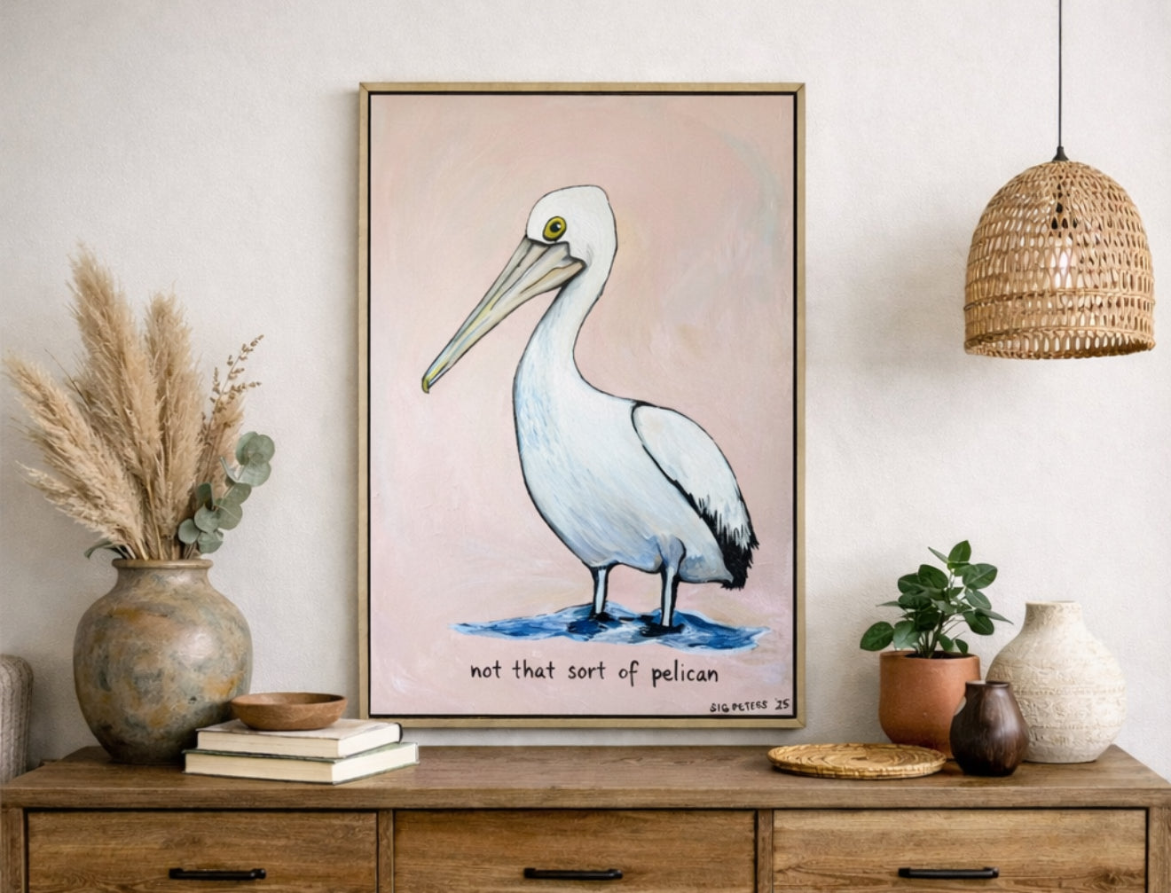 ‘not that sort of pelican’