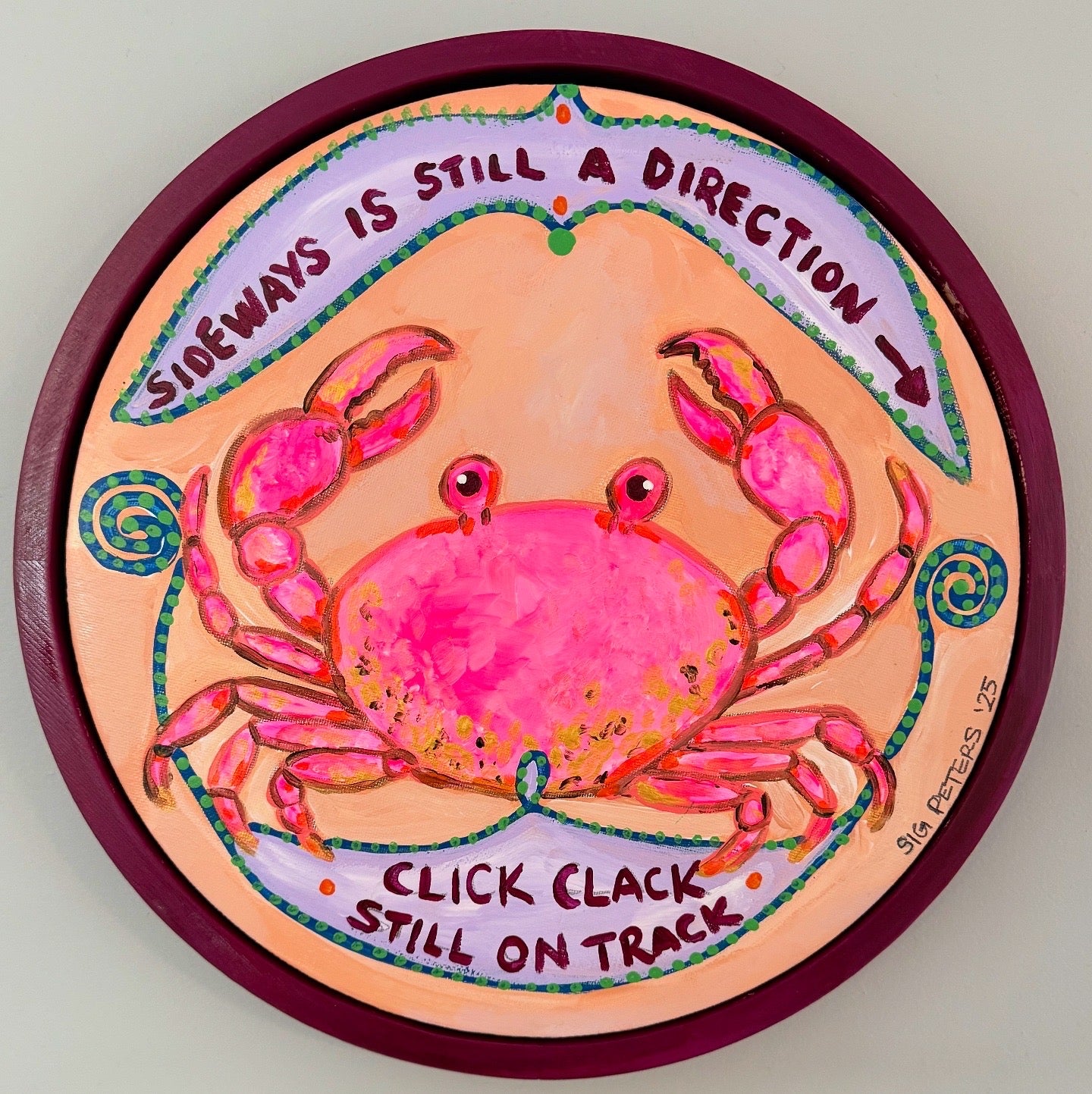 Feel Good F*cking Art Sticker – “Click Clack, Still on Track”