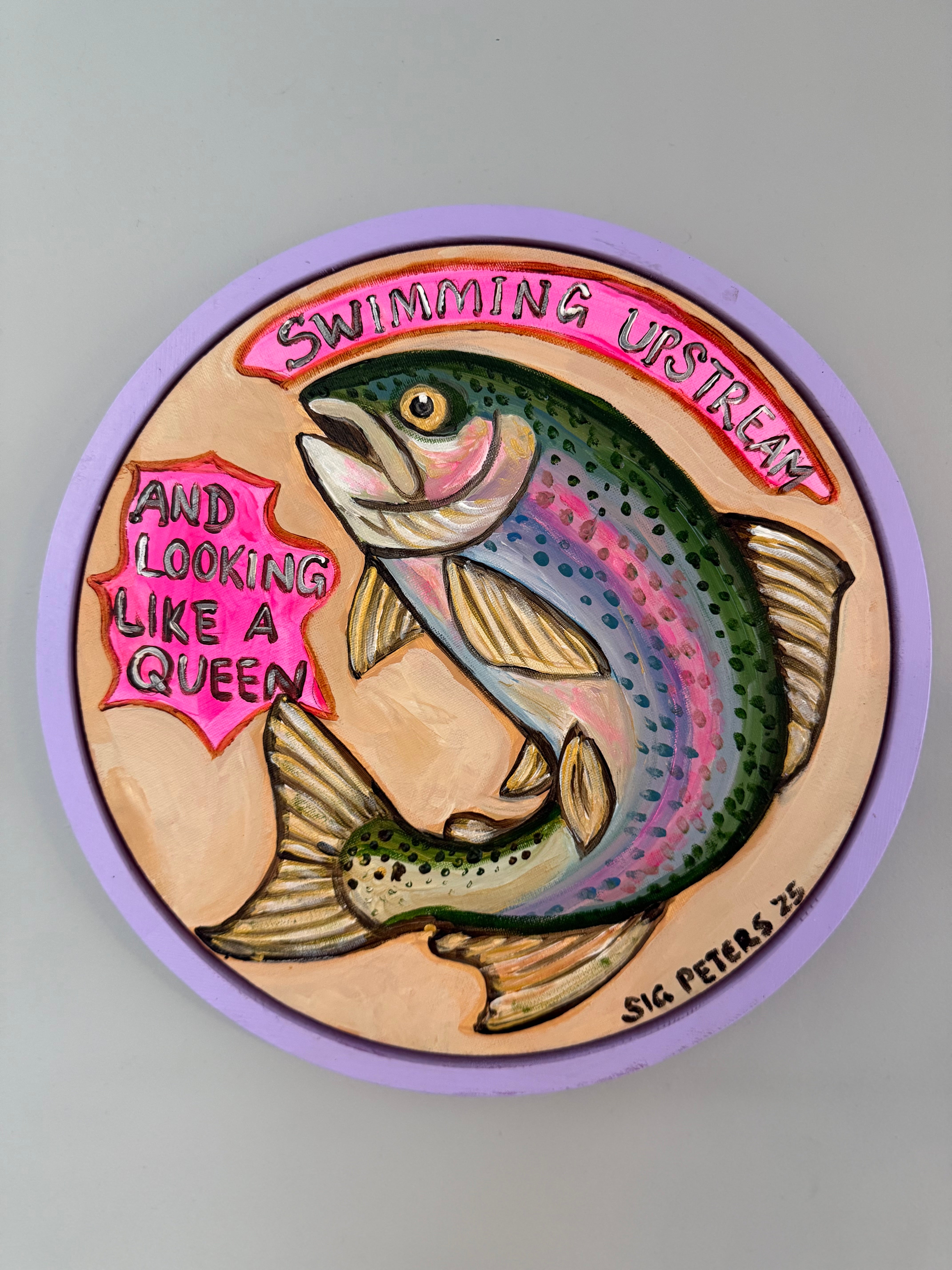 ‘Swimming upstream - Looking like a Queen’