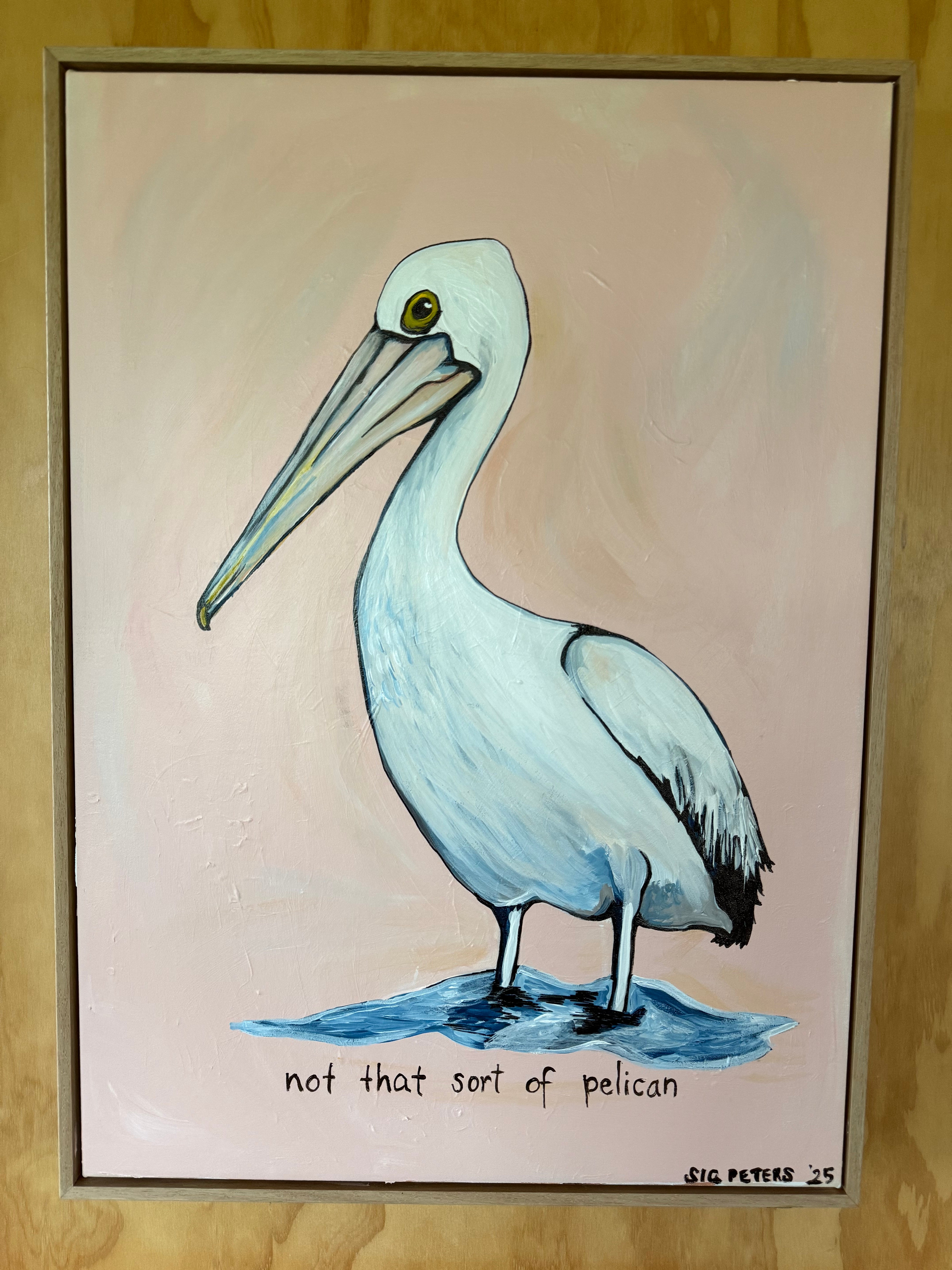 ‘not that sort of pelican’